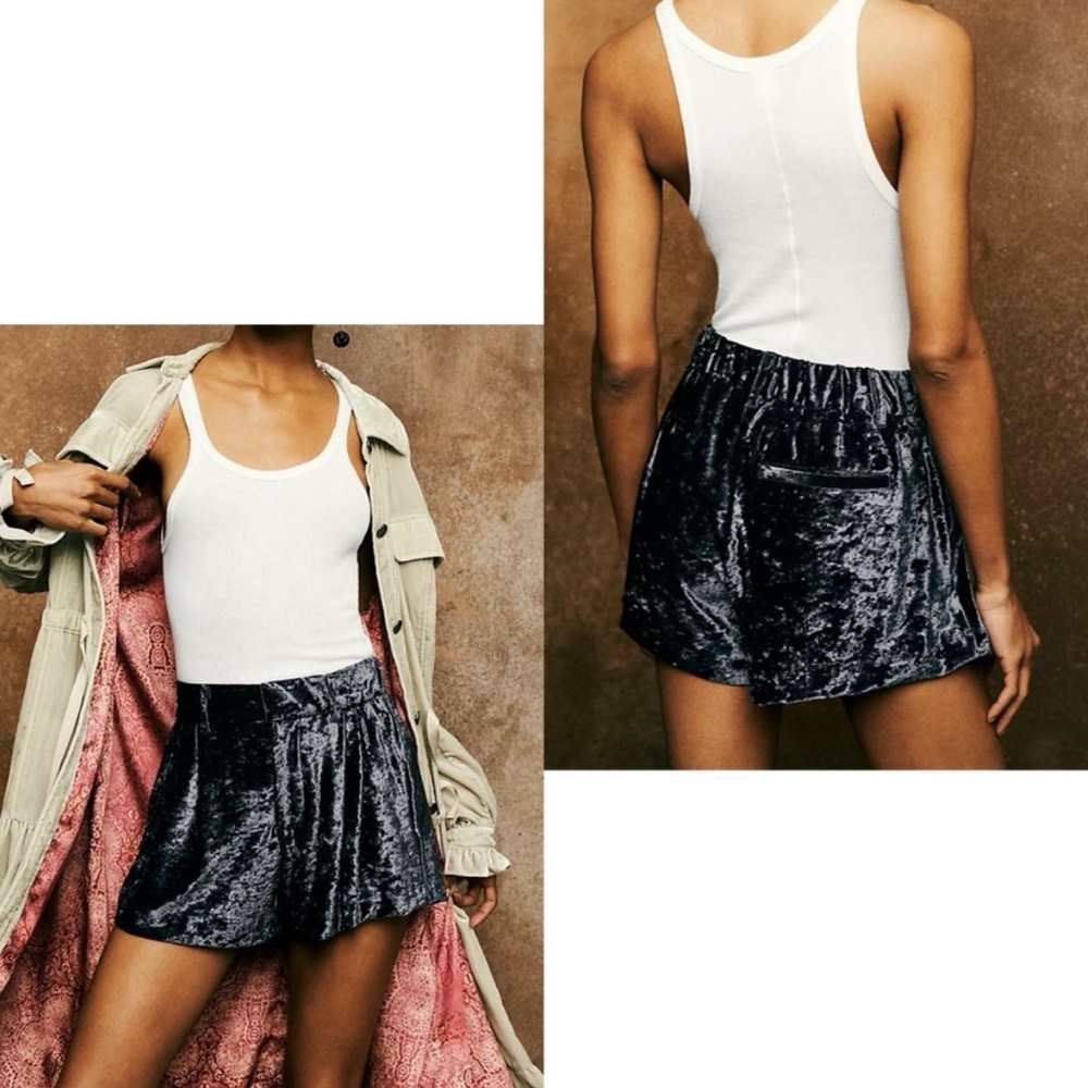 NWT Free People Velvet Shorts (S)
